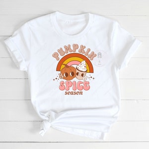 Pumpkin Spice Season Sublimation Design, Groovy, Retro Fall PNG Digital File, Personal & Commercial Use, Instant Download!