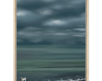Framed Canvas - 'Rain or Shine'