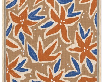 Ingelijste canvas - 'Oranje madeliefje'