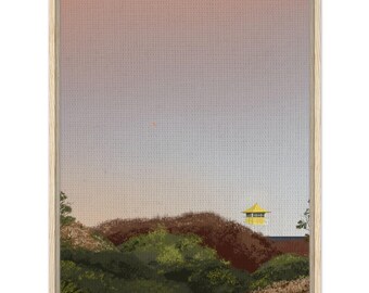 Ingelijste canvas - 'Vanaf het uitkijkpunt'