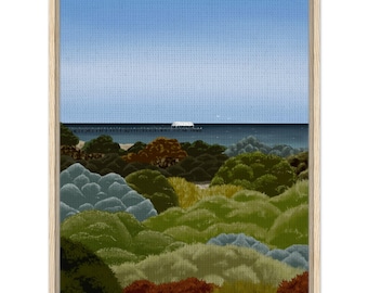 Ingelijste canvas - 'Semaphore Jetty'