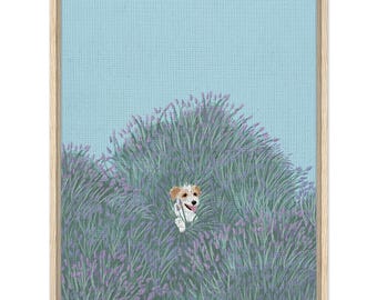 Ingelijste canvas - 'Lottie in the Lavender'