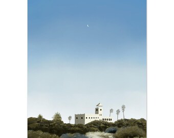 Fine Art Print - 'Palais Moon (originele kleur)