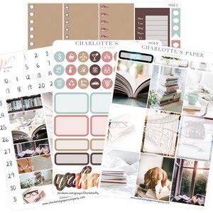 LAVENDER LOVE HOR4800 6-page |Horizontal Weekly Planner Sticker Kit||Erin Condren Life Planner|