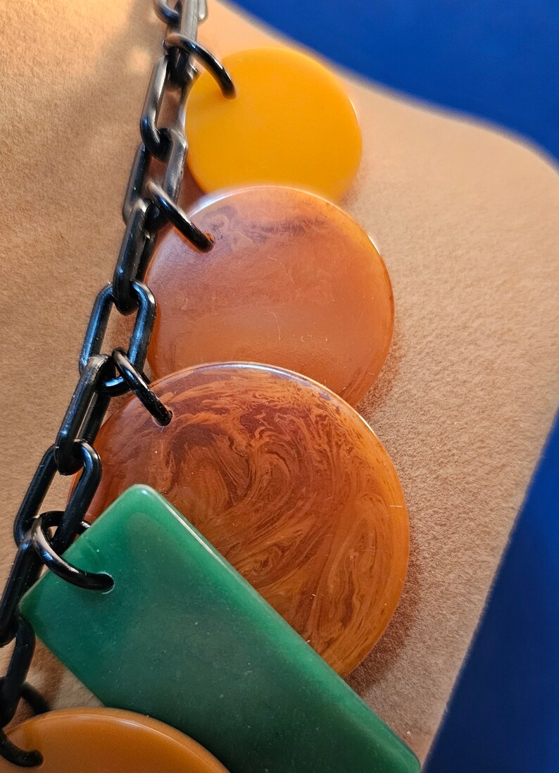 1940's Upcycled Bakelite Green Heart and Golden OOAK Poker Chip