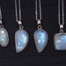 Moonstone necklace - Gemstone necklace - Sterling silver necklace - Moonstone jewelry - Birthstone Jewelry - Healing Crystals
