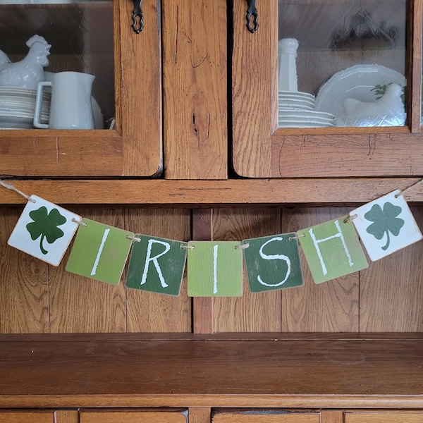 Irish Banner, Irish Fireplace Banner, St Patricks Day Decor