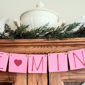 Valentine&#39;s Day Banner, Be Mine Banner, Valentine Fireplace Banner, Valentines Decorations