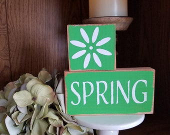 Spring Tier Tray Mini Sign Set* Shelf Sitters * Easter* Spring*Flowers