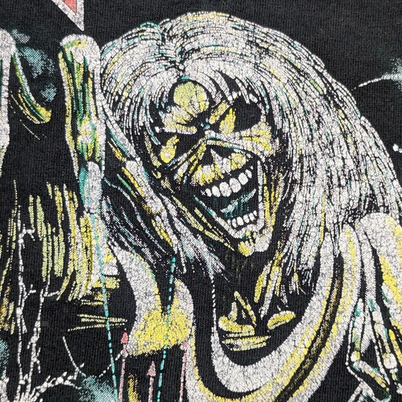 Vintage Iron Maiden T-Shirt Tee 80's 1980's Size … - image 4