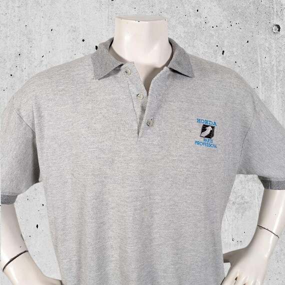 Vintage Honda Parts Professional Polo Shirt Work Uniform Motorcycle View 3