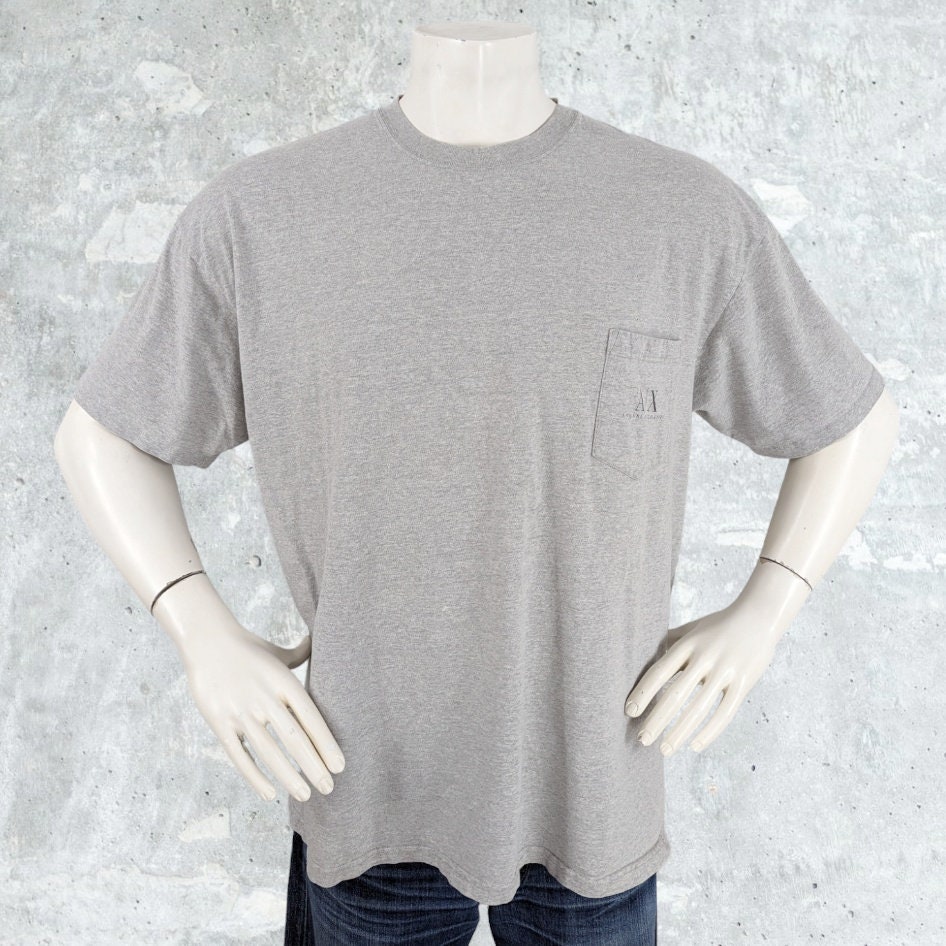 Armani Exchange, Vintage Armani Exchange T Shirt Size XL Single Stitch Tee 1990's 90's Made in the USA