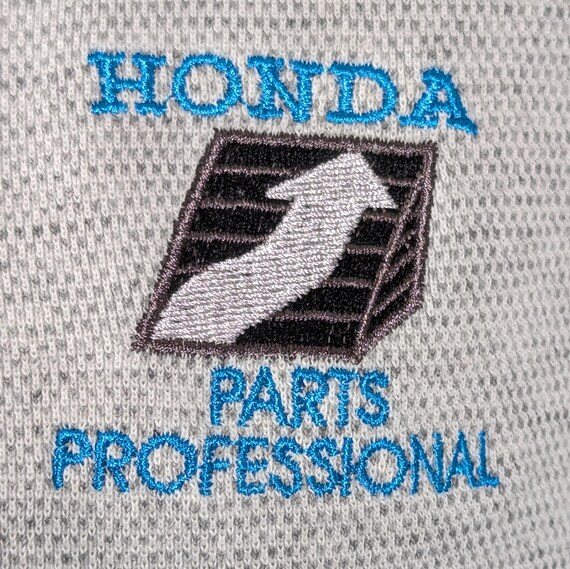 Vintage Honda Parts Professional Polo Shirt Work Uniform Motorcycle View 5