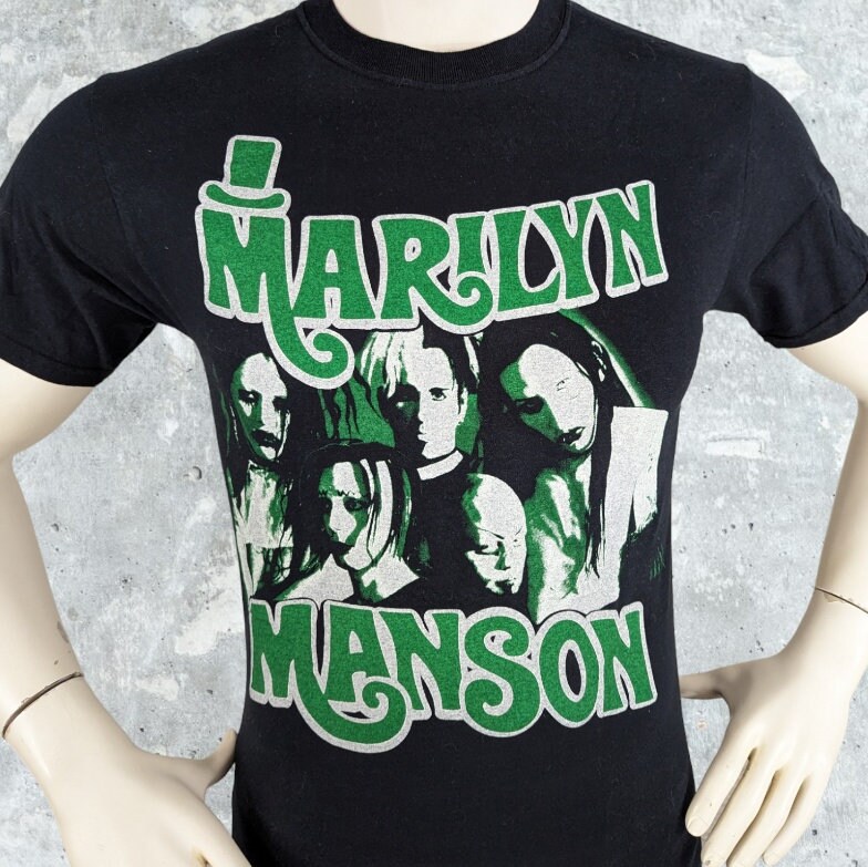 Vintage Y2K Marilyn Manson T Shirt Size Small Concert Tour