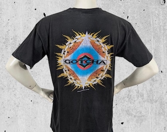 GOTCHA Red Shark Logo 80s Surf T Shirt S - DEADSTOCK ! - Etsy
