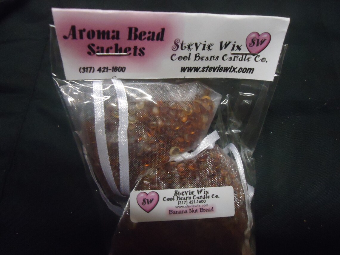 DOUBLE PACK Aroma Bead Sachets Sock Drawer Gym Bag Sachet Etsy