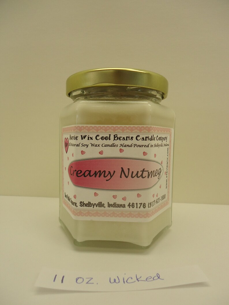 12oz. wicked candle creamy nutmeg scent holiday aroma sugar Etsy