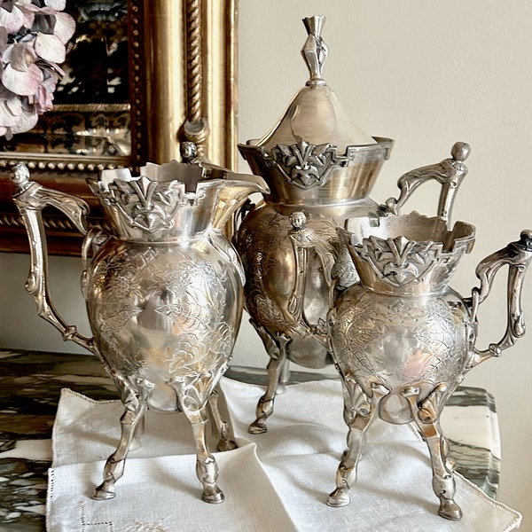 Antique Silver Spoon Holder Etsy