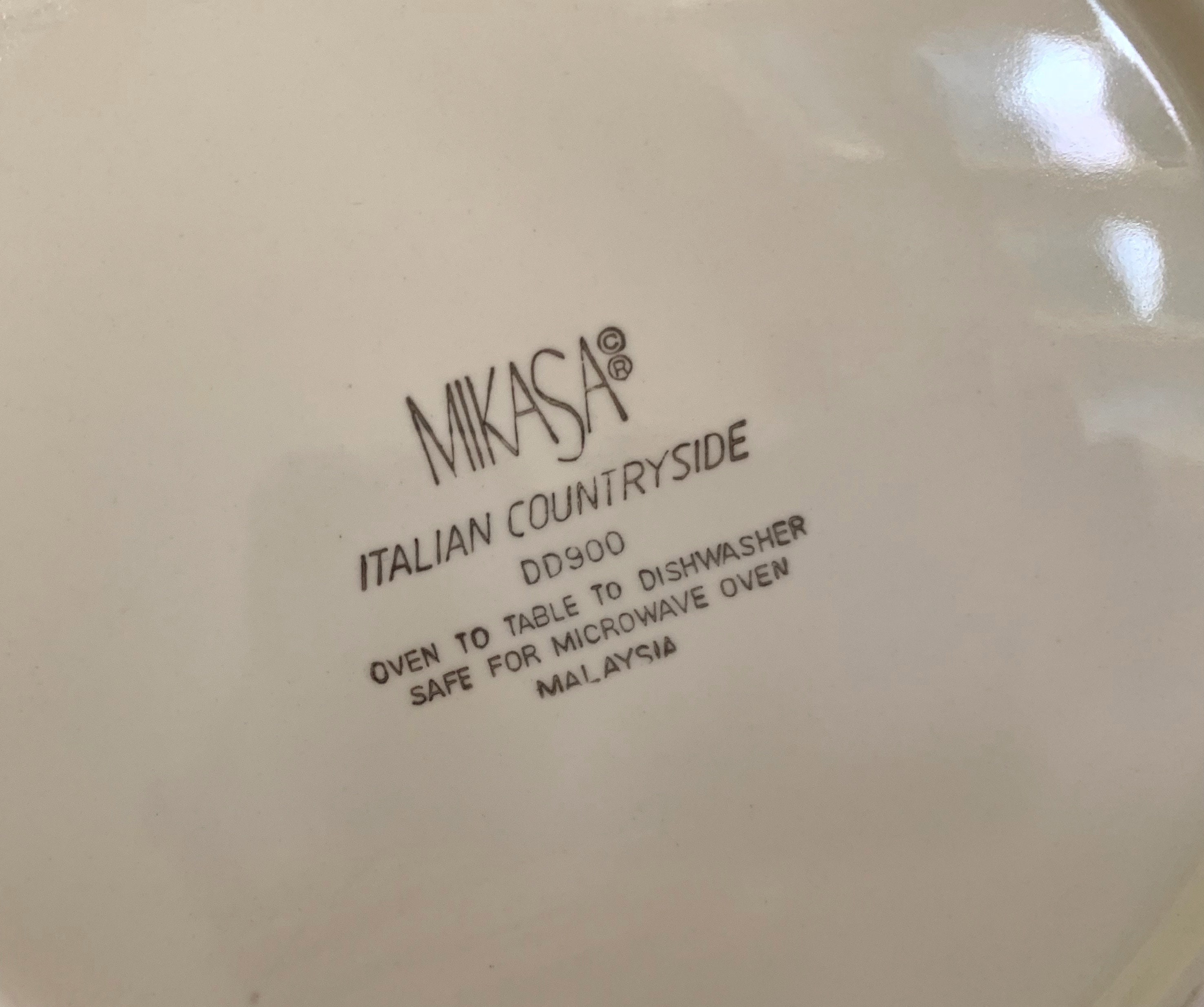 Mikasa Italian Countryside Dinner Plate, 2 Available Each Sold Separately, Cream with Ribs