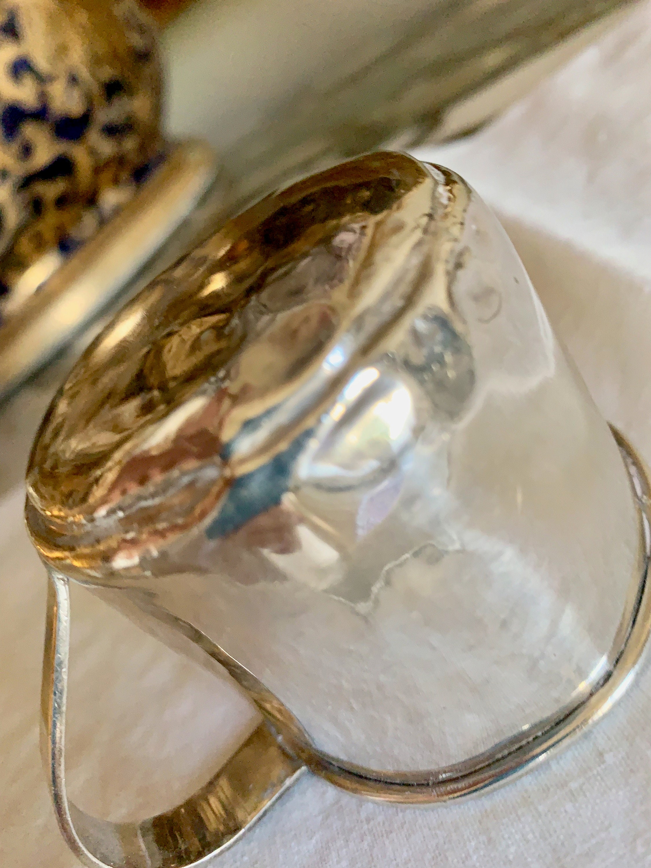 Sterling Silver Baby Cup, Mid Century Sterling Infant Cup with Wear