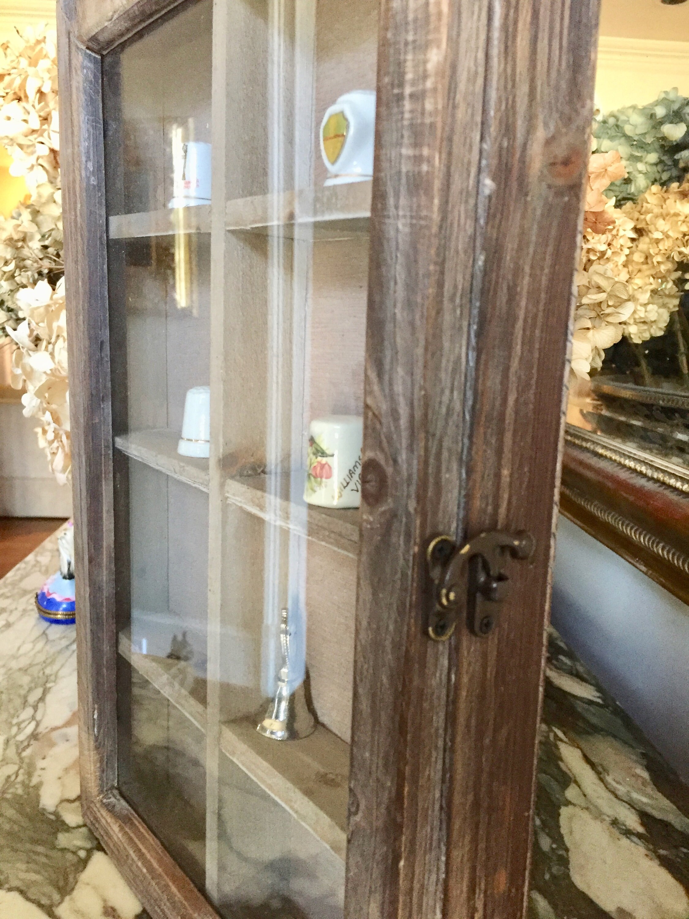 Rustic Wooden Wall Display Vintage Wooden Cubby Wall