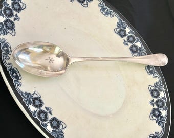 Hamilton and Inches Silver Plate Serving Spoon, Large Vintage Buffet Spoon