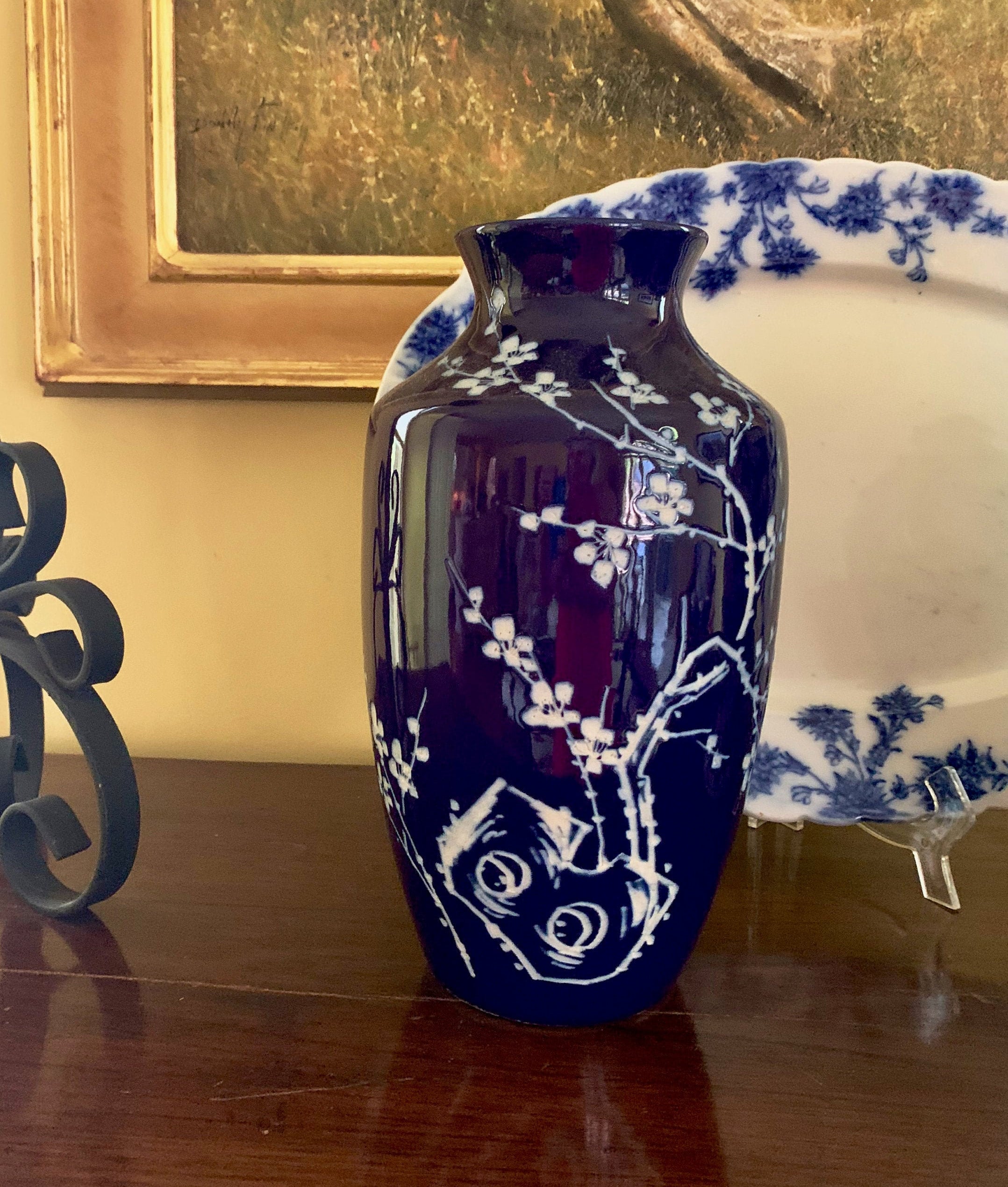 Cobalt Blue Vase Heavy at Hubert Rios blog