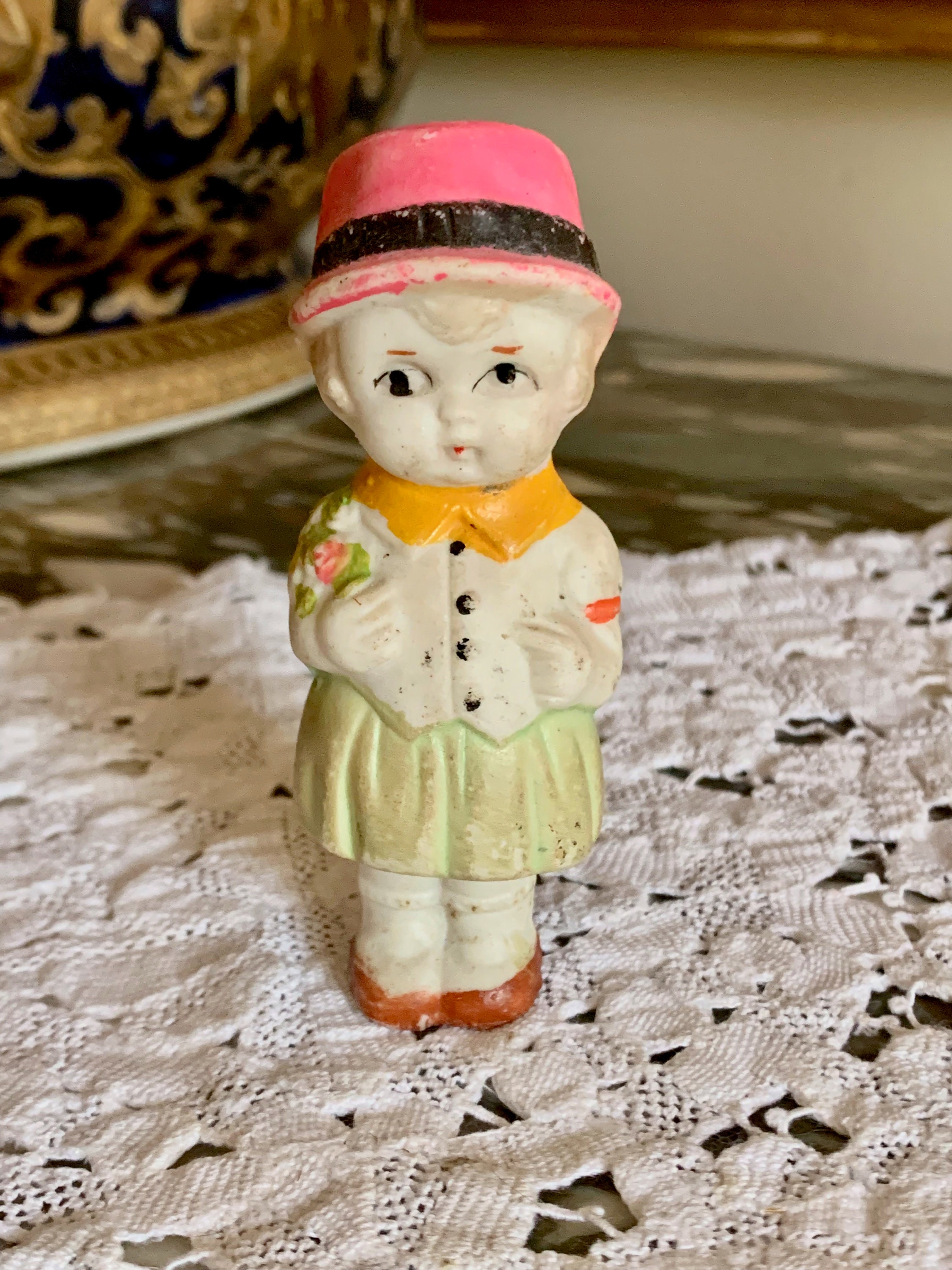 Vintage Penny Doll Japanese Penny Doll Bisque Japanese Mini