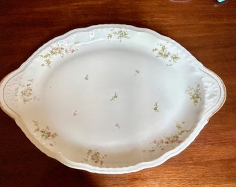 Haviland Limoges Platter, 19 Inch Theodore Haviland Meat Platter, Antique French Porcelain Serving Platter, Collectible Serving Platter