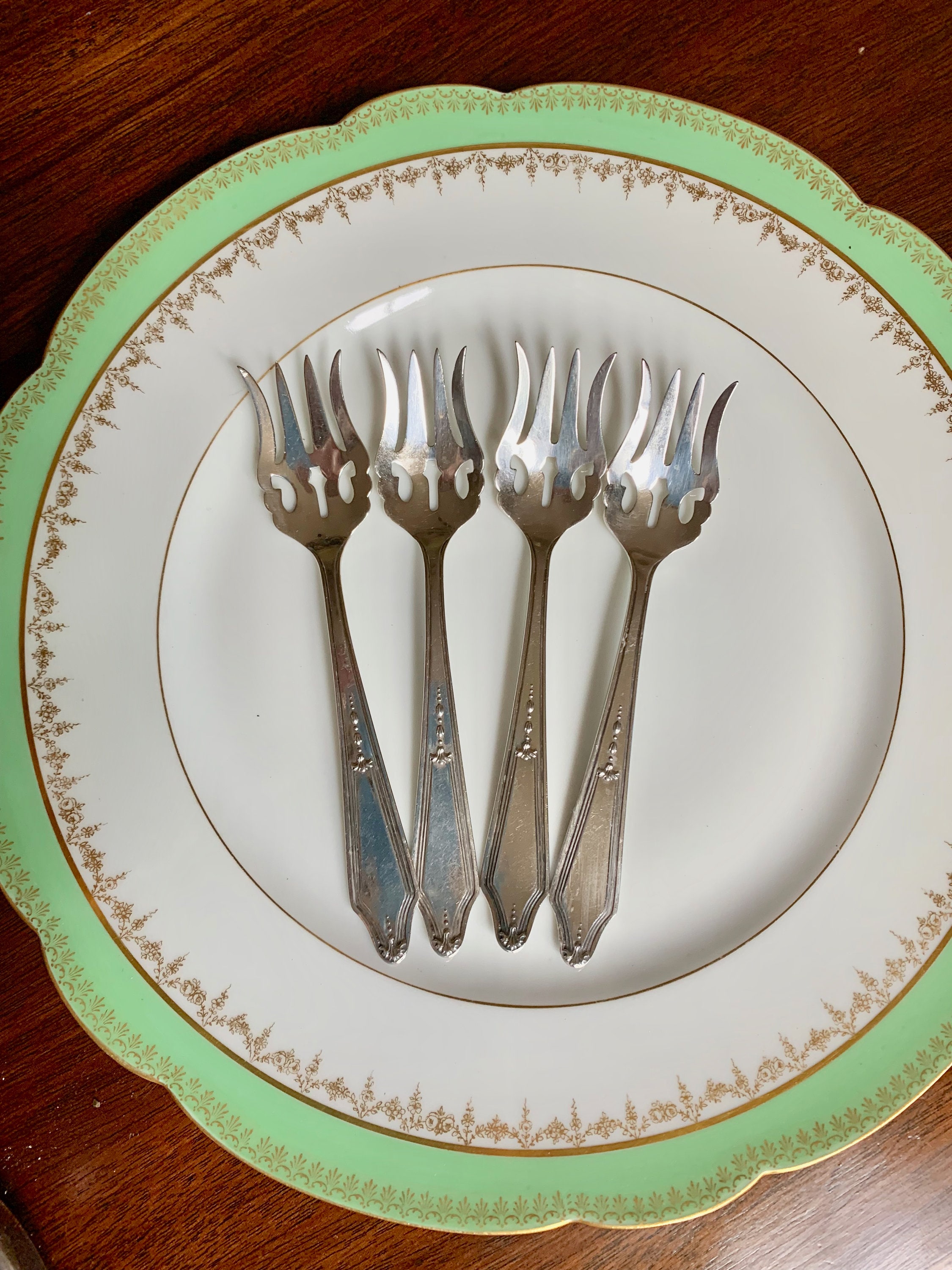 Pastry Forks Set/4 Copper