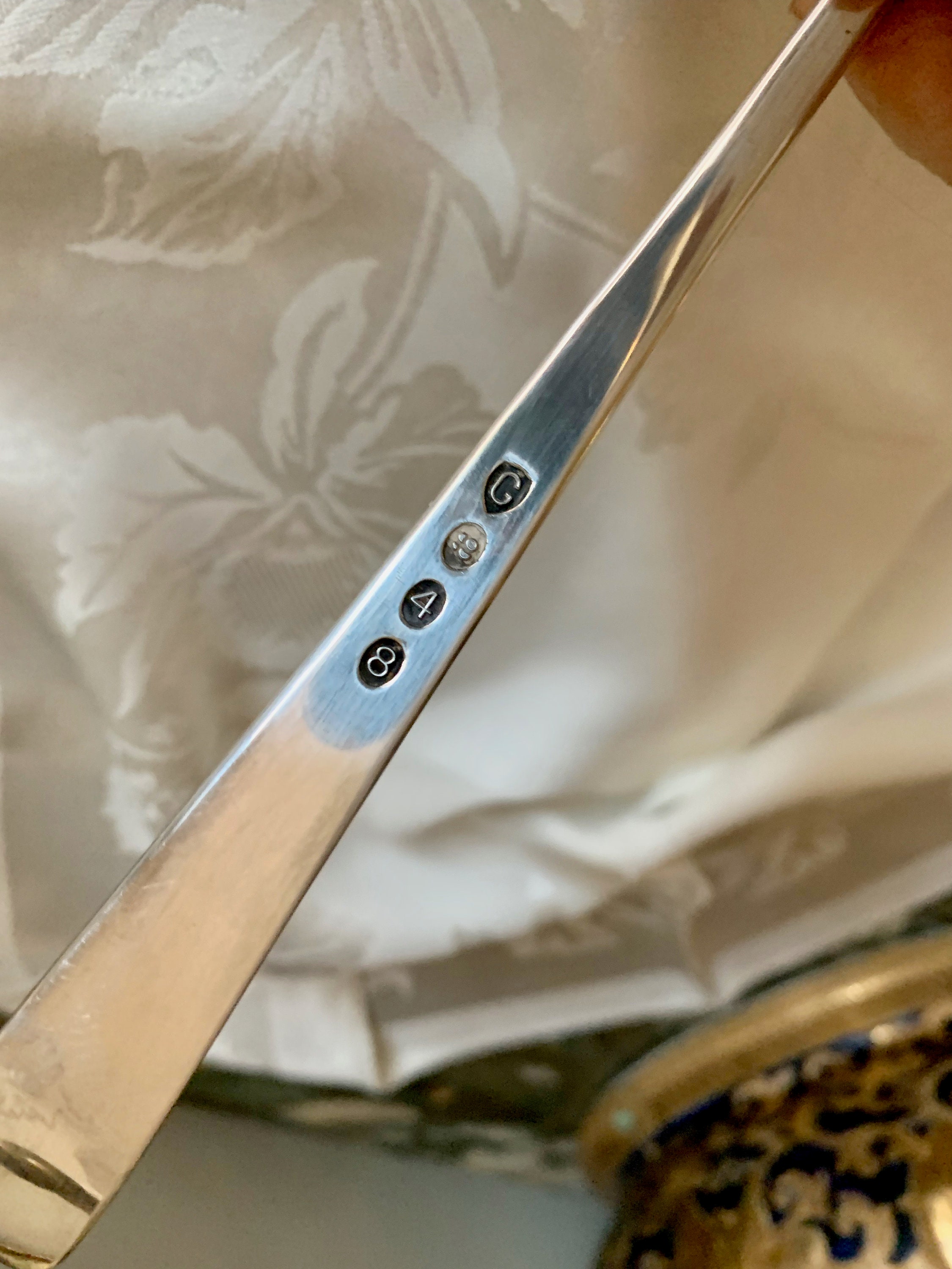 Gerity Silver Plate Candle Snuffer, Vintage Mid Century Colonial Style