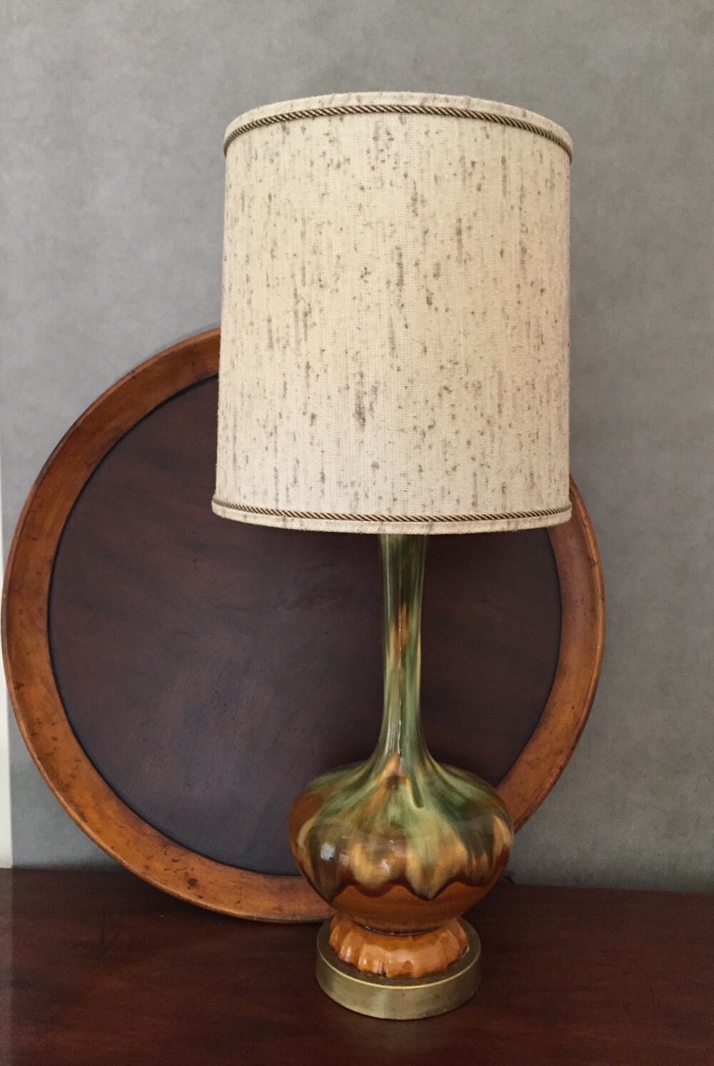 Reserve Bronte,Mid Century Modern Glazed Lamp Tall Pottery Table Lamp
