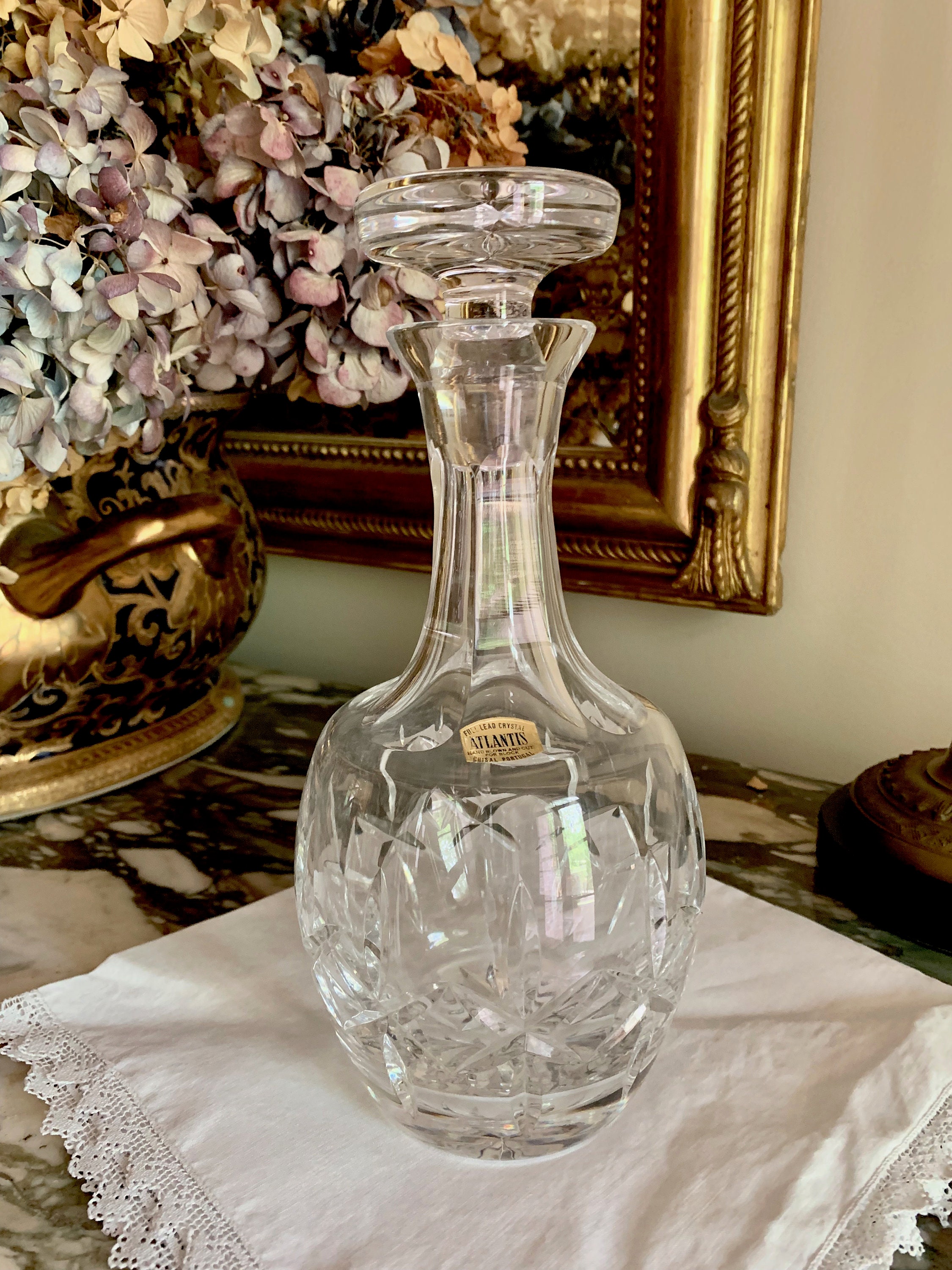 Lead crystal decanter best sale