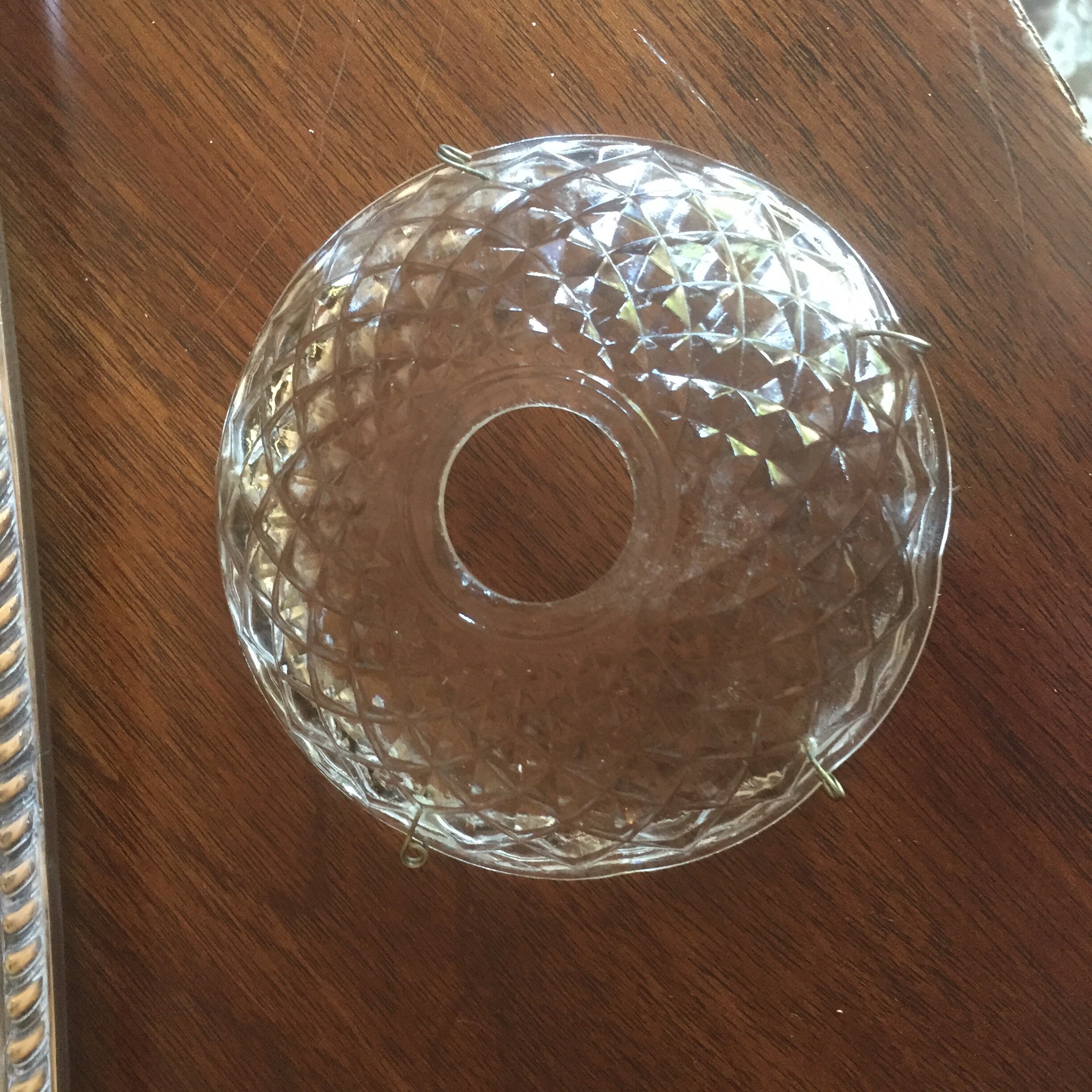 Crystal Bobeche Set of 4, Clear Scalloped Crystal Chandelier Candle