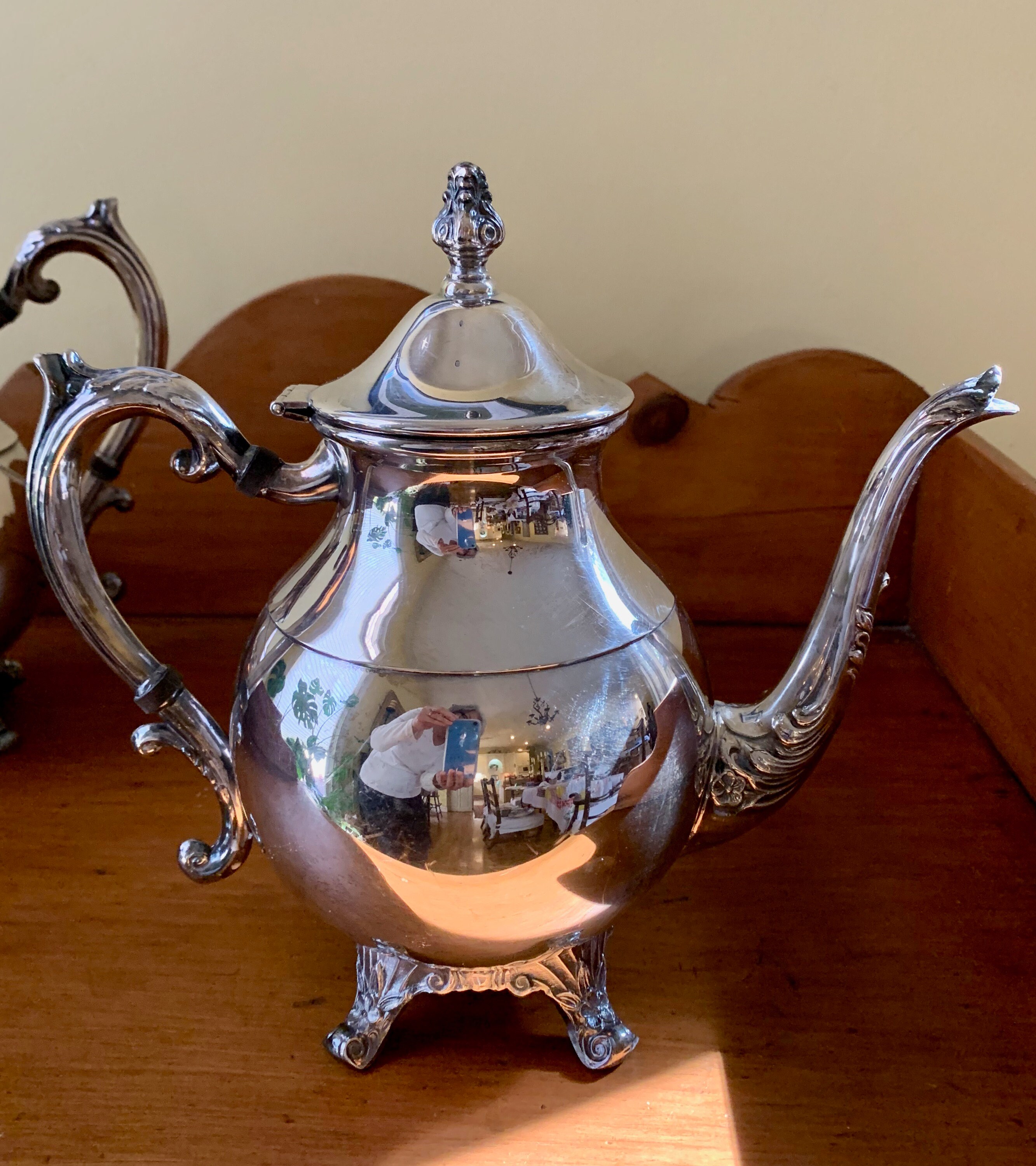 Reserve Jeanne, FB Rogers Silver Coffee Pot Tea Pot, Pattern 2391