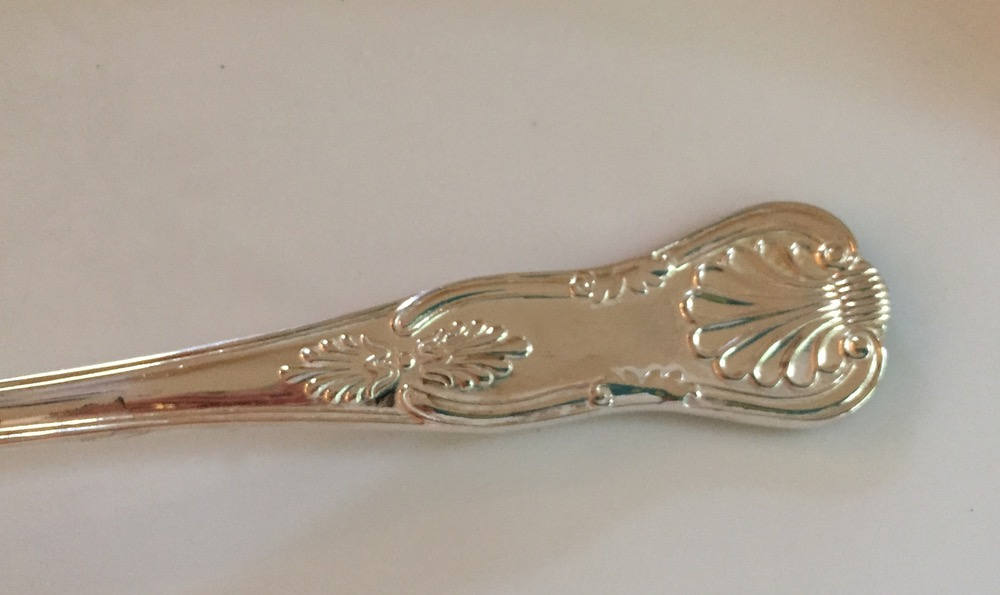 Silver Pasta Server, Kings Pattern Spaghetti Server, Large Silver Plate