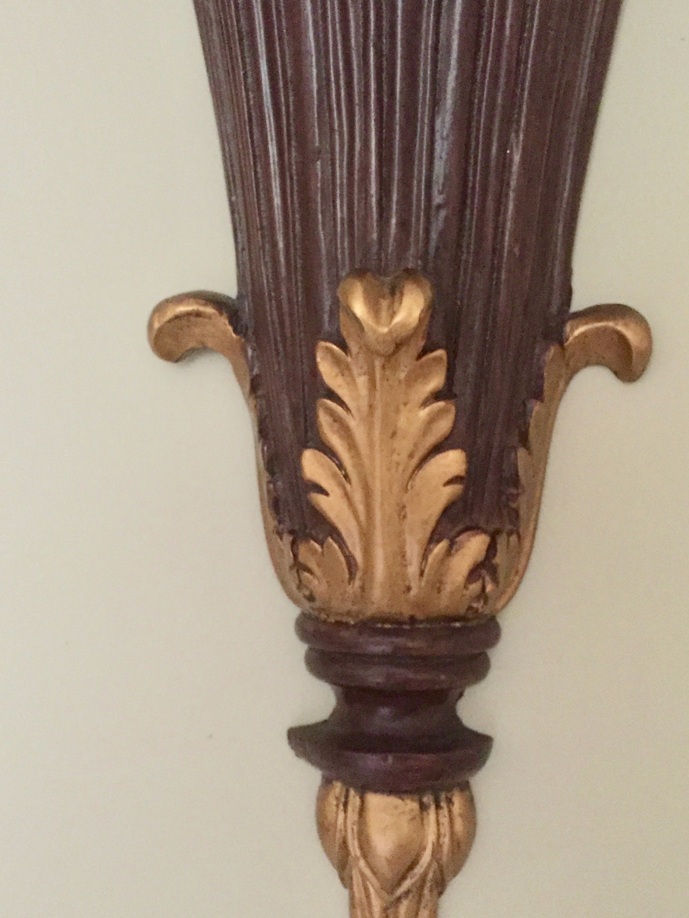 Pair Wall Sconce Shelves, Plaster French Style Shelves ... Pair Wall Sconce Shelves, Plaster French Style Shelves ... on Wooden Wall Sconce Shelf Decorating id=80817
