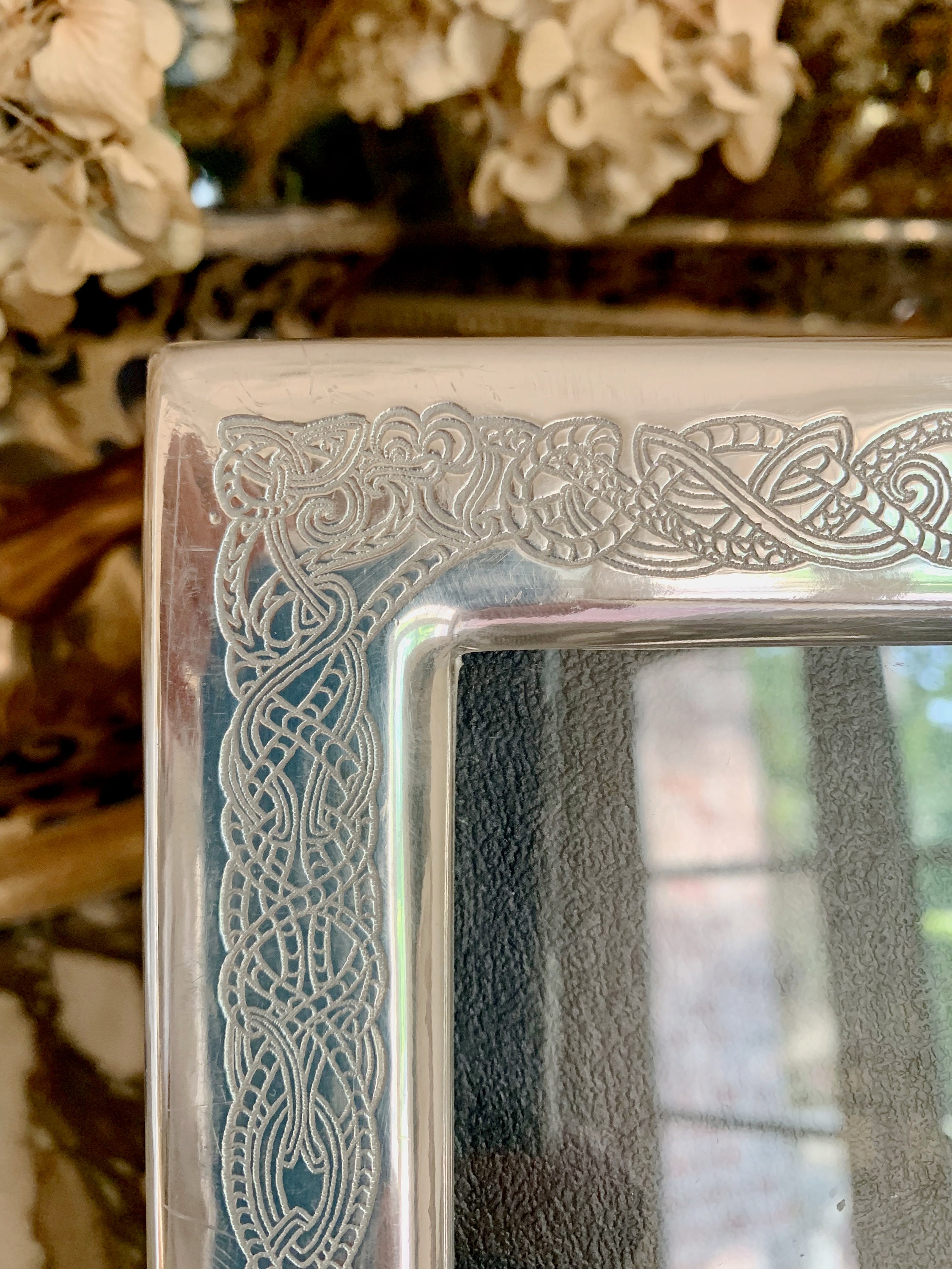 Vintage Silver Photo Frame, 4 x 6 Inch Silver Plate Picture Frame