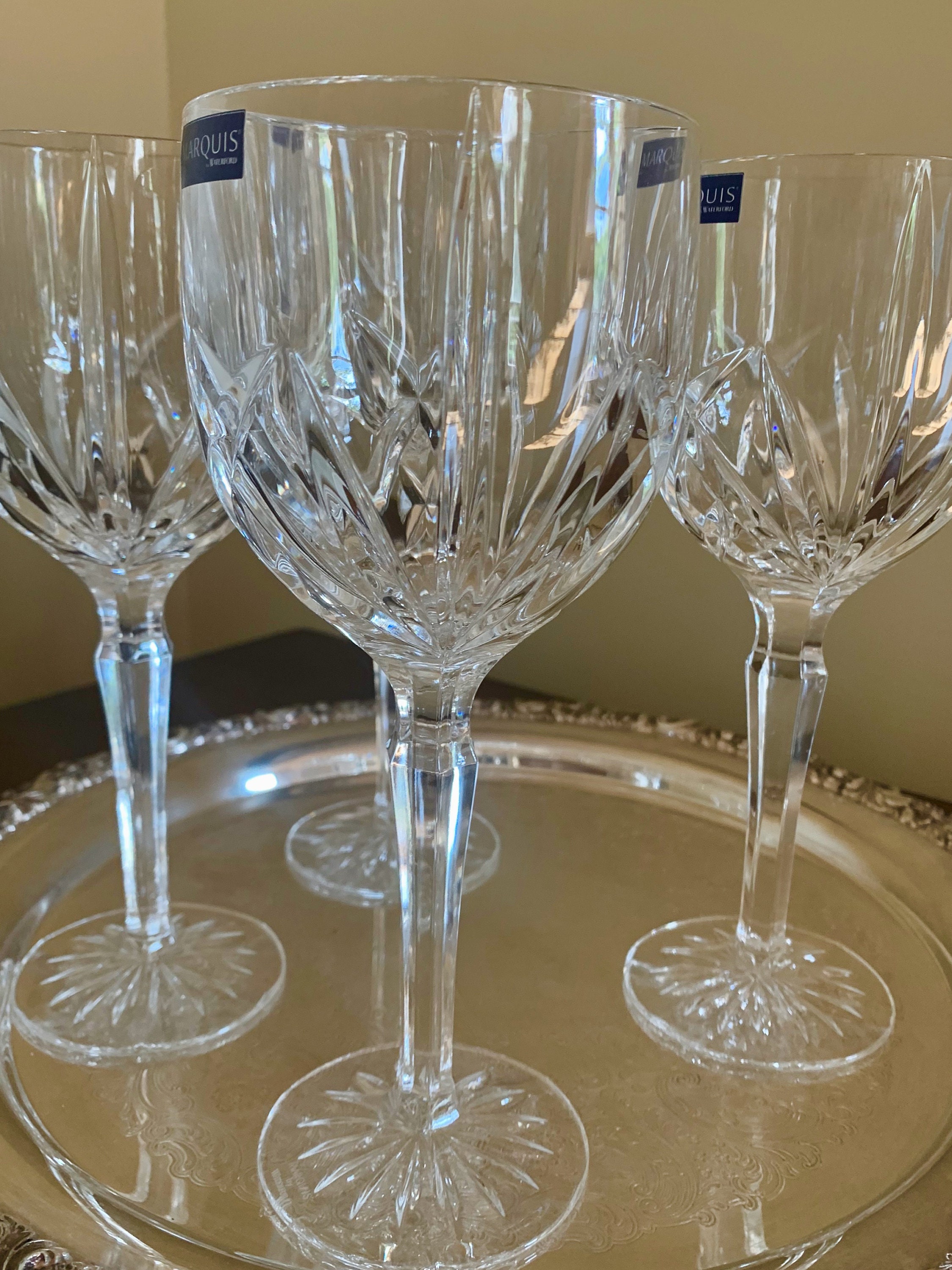 Marquis Waterford Wine Goblets, Set of 4 Brookside Lead Crystal Wine