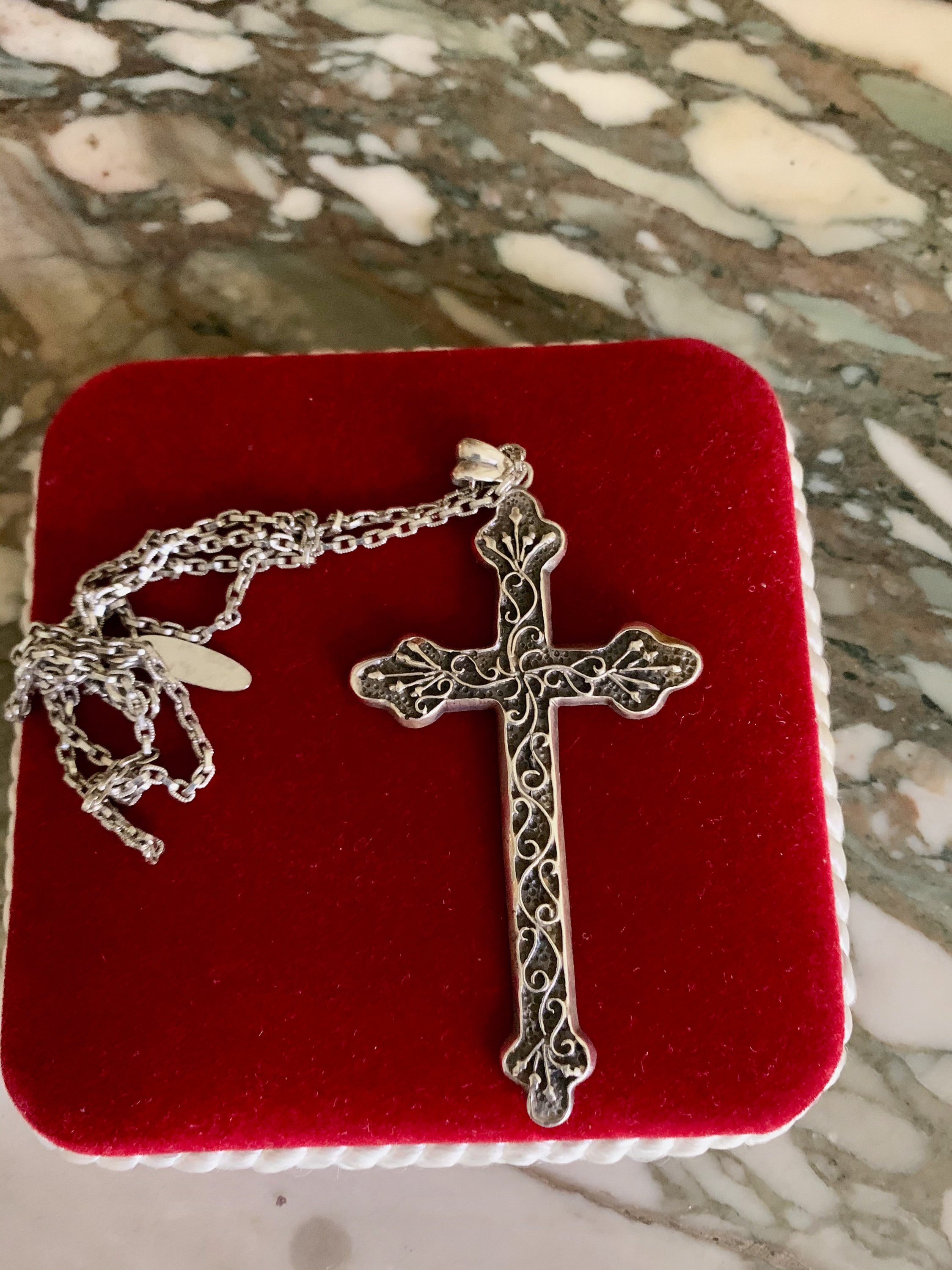 Sterling Cross, Silver Cross Pendant, 3 