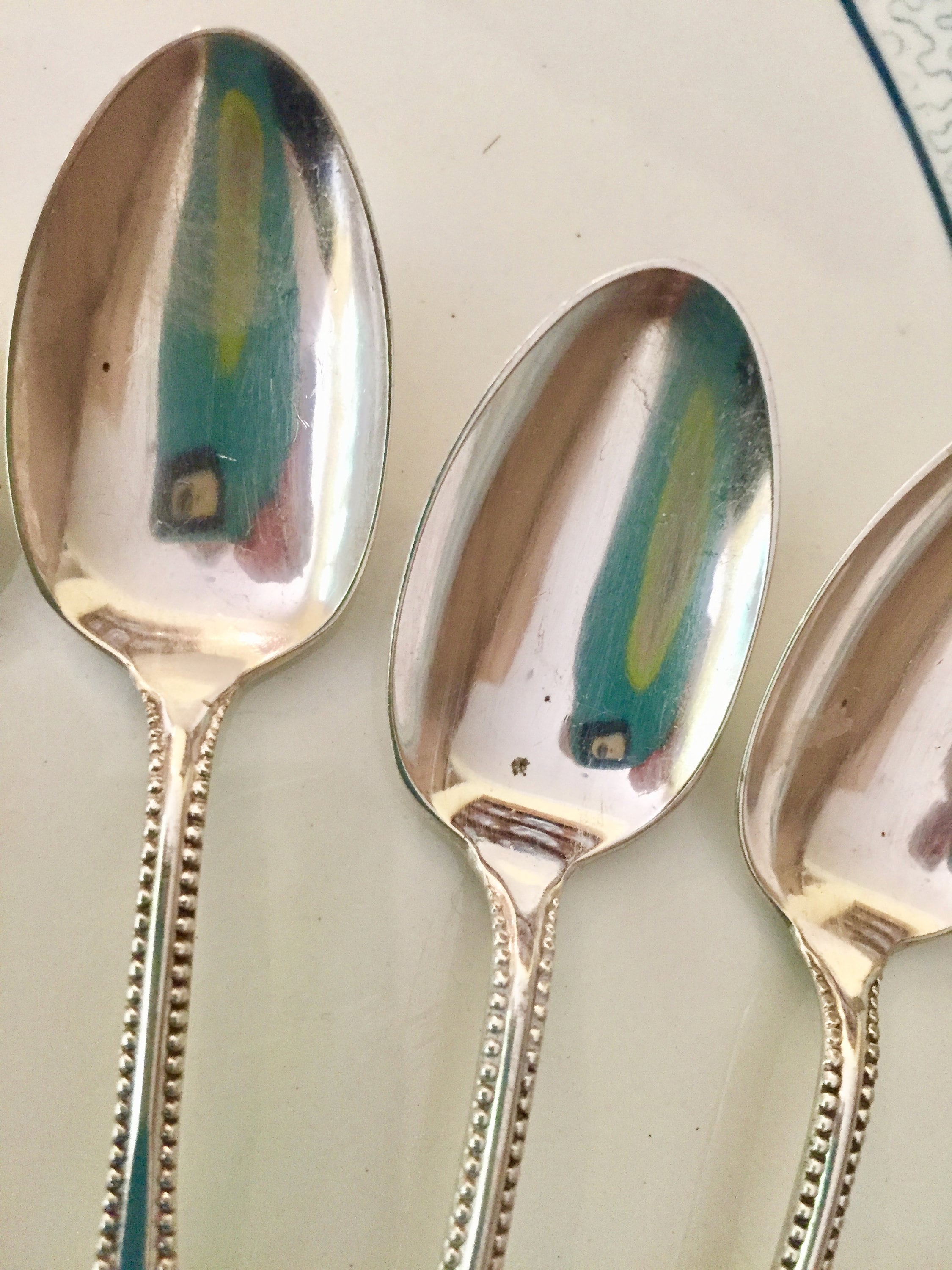 Silver Demitasse Spoons, Set of 6 Rogers Silver Plate Demitasse Spoons