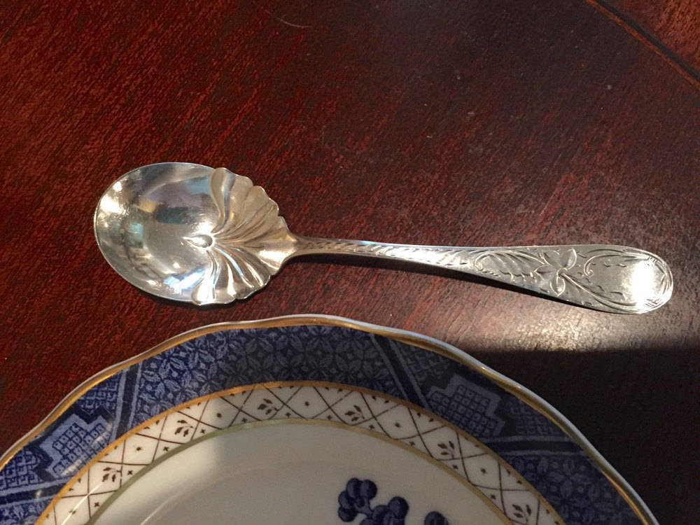 Antique jelly spoon clearance