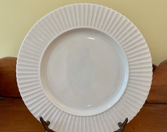 Lenox Cream Dinner Plate, Temple Pattern Off White Dinner Plate, Ribbed Rim, 13 Available Each Sold Separately, Cream Lenox Dinnerware,