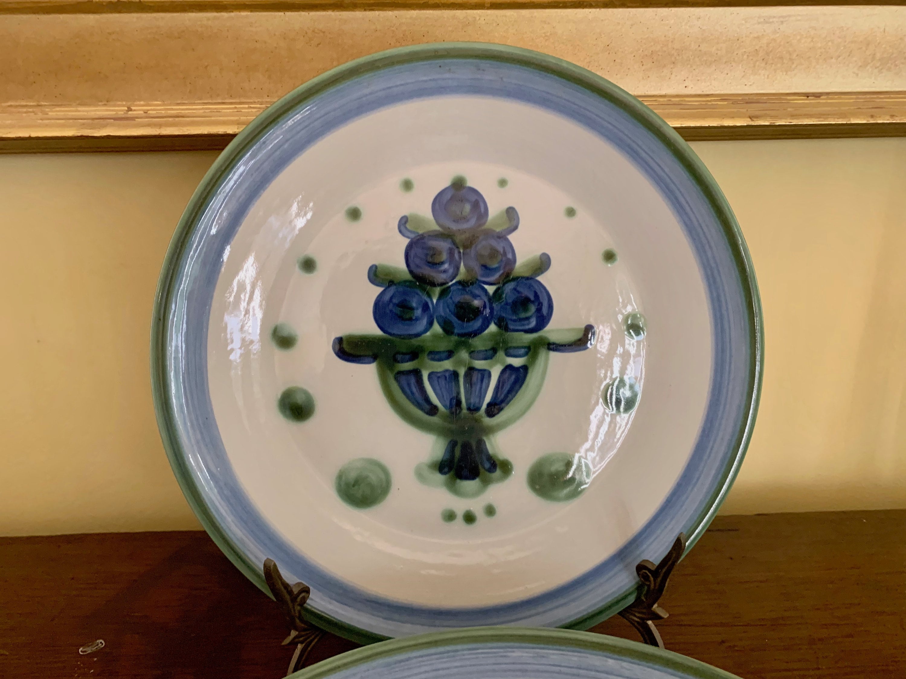 MA Hadley Dinner Plates, Bouquet Pattern 11 Inch Dinner Plate, 6