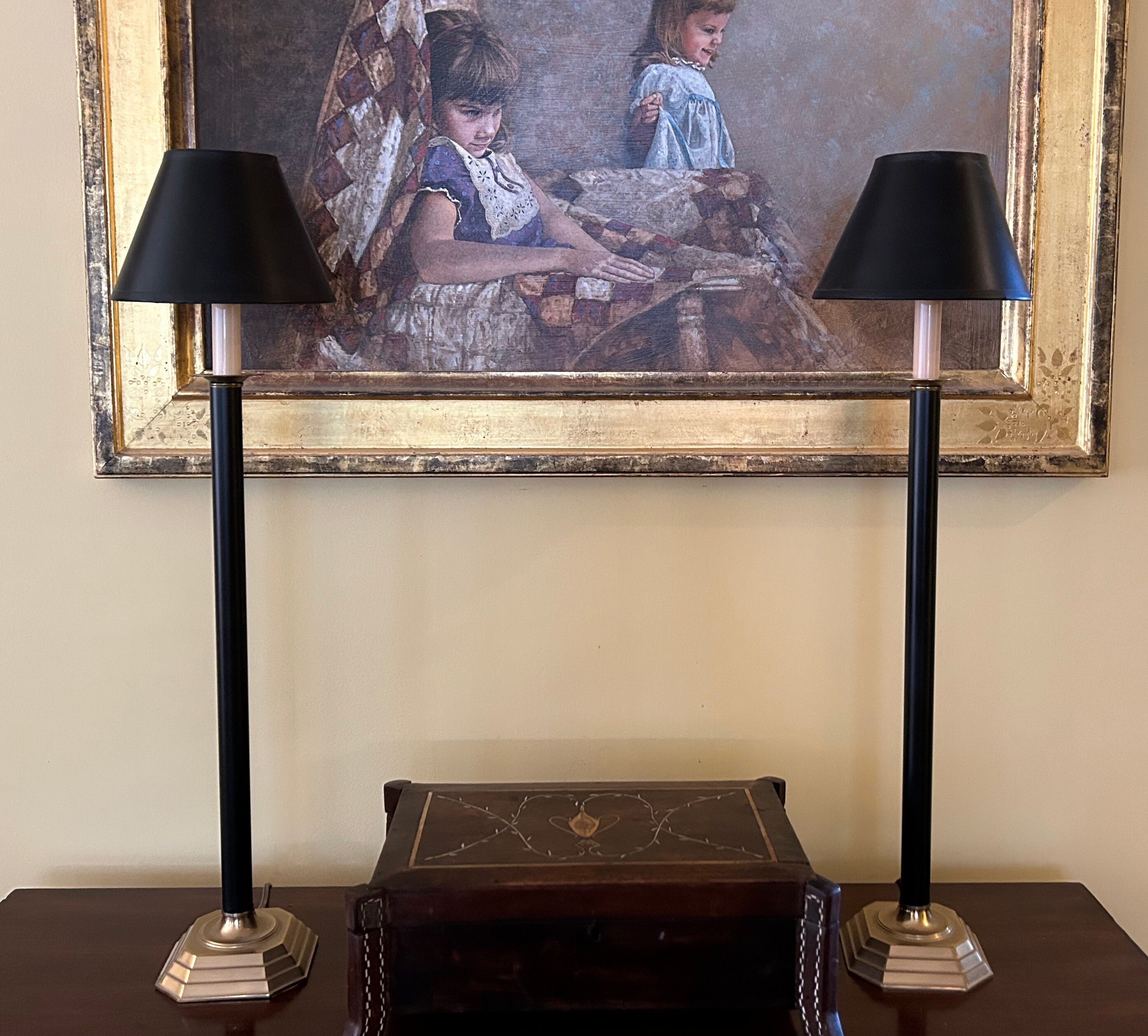 Buffet lamps sale with black shades