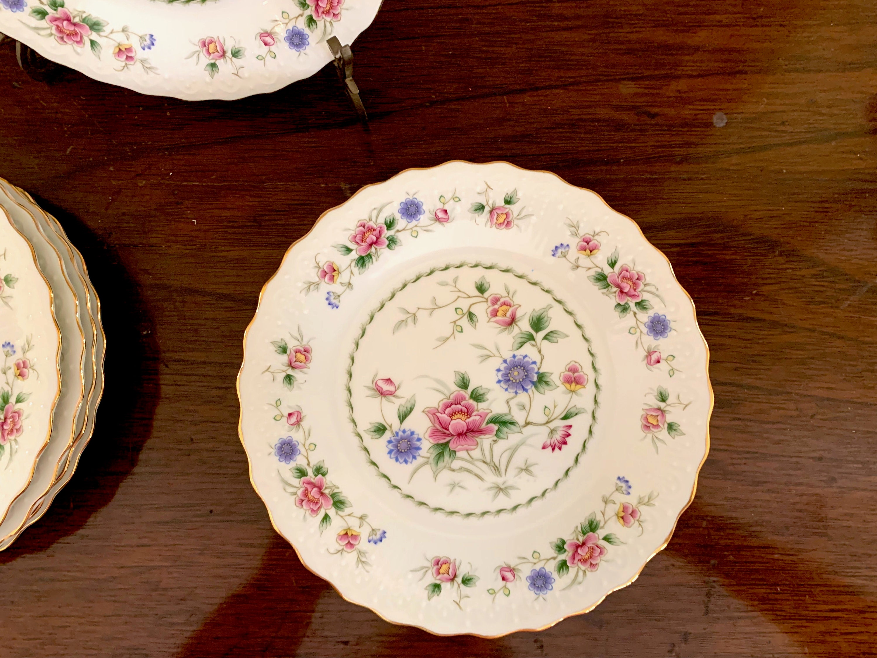 Andrea Sadek Salad Plates, Set of 4 Spring Night Pattern Salad Plates