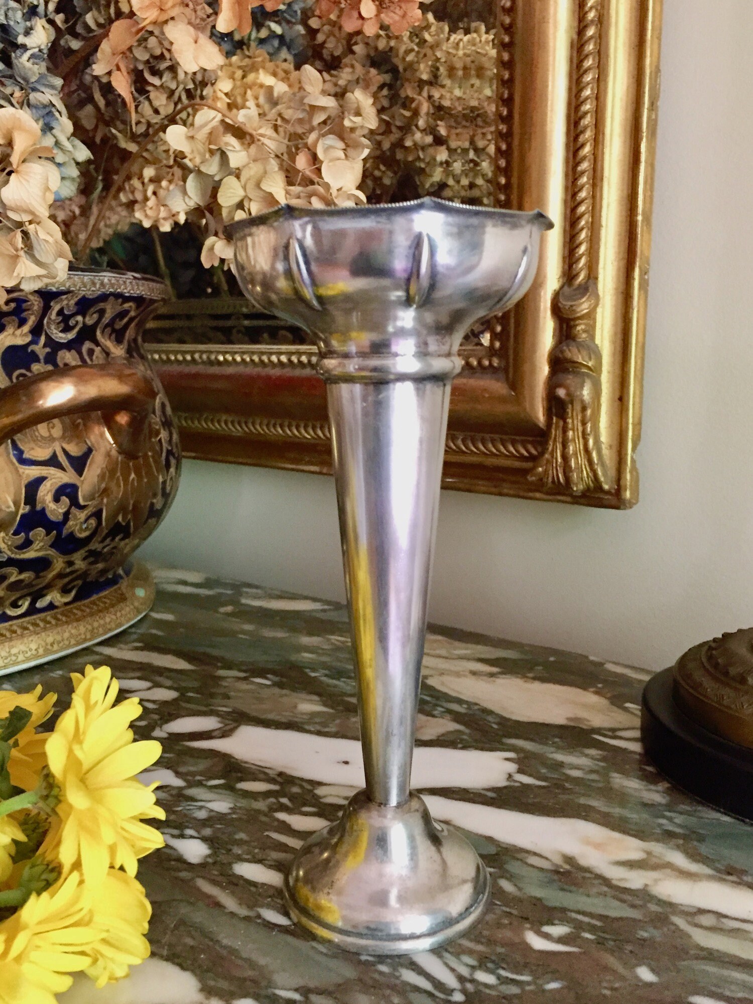 Silver Plate Bud Vase, Vintage Australian Silver Plate Vase, Vintage