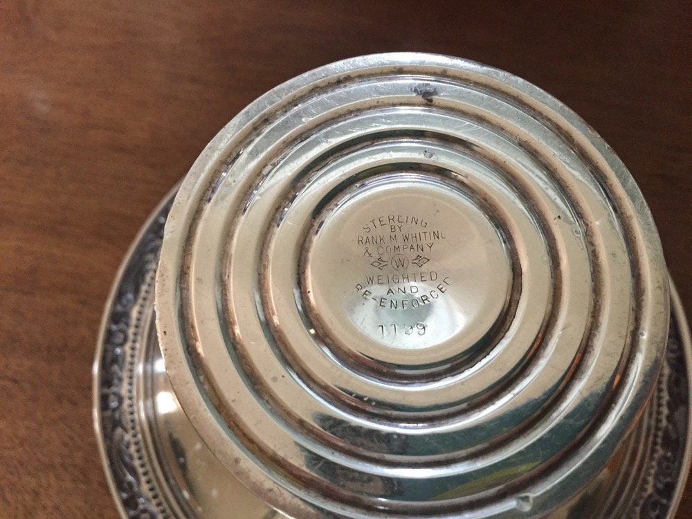 Frank M Whiting Sterling Compote Nut Dish, Sterling Silver Candy Dish