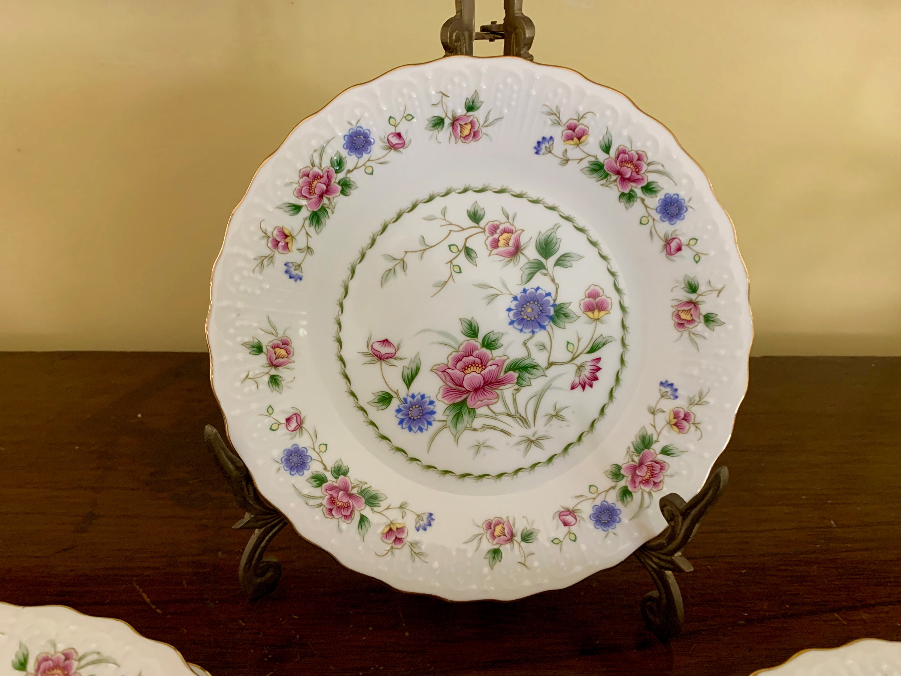 Andrea Sadek Salad Plates, Set of 4 Spring Night Pattern Salad Plates