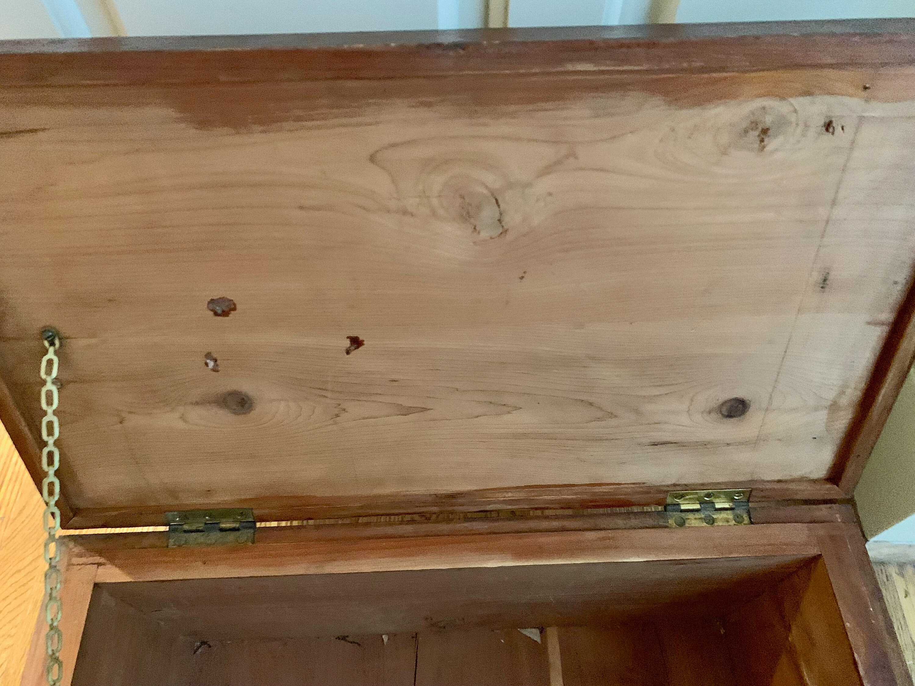 Small Wooden Chest, Handmade Cedar Chest, Vintage Small Storage Chest